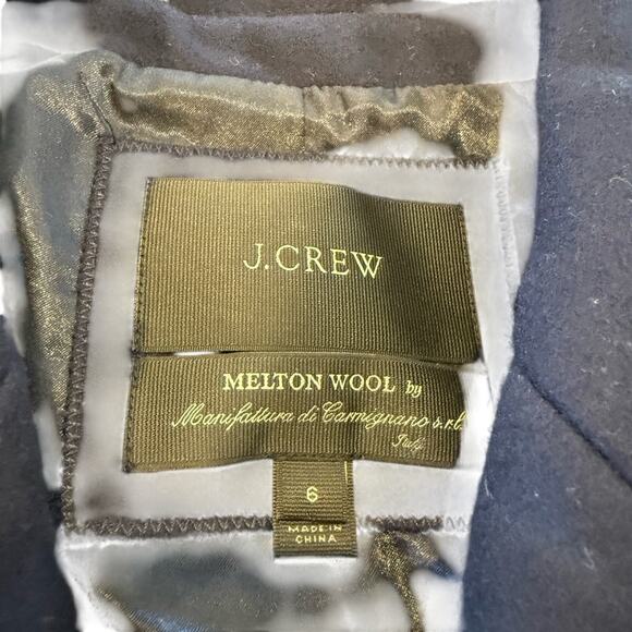 J. Crew Navy Double-Breasted Women’s Peacoat - Size 6 - Picture 3 of 4